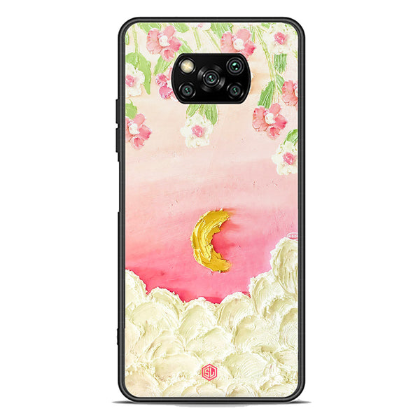 Floral Series Soft Phone Case - Premium Glass Case - Design 7 - Xiaomi Poco X3
