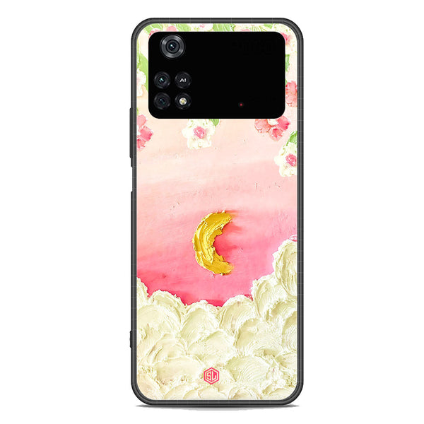 Floral Series Soft Phone Case - Premium Glass Case - Design 7 - Xiaomi Poco M4 Pro 5G
