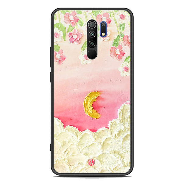 Floral Series Soft Phone Case - Premium Glass Case - Design 7 - Xiaomi Poco M2