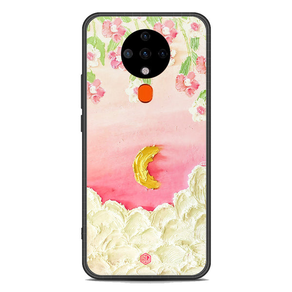 Floral Series Soft Phone Case - Premium Glass Case - Design 7 - Tecno Spark 6