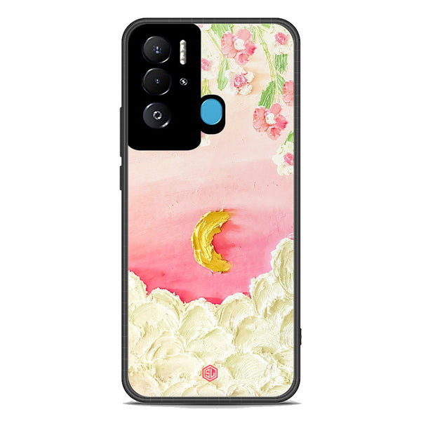 Floral Series Soft Phone Case - Premium Glass Case - Design 7 - Tecno Pova Neo