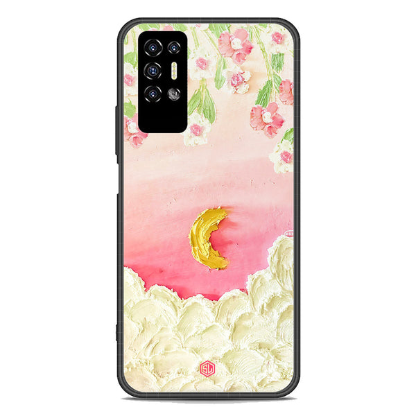 Floral Series Soft Phone Case - Premium Glass Case - Design 7 - Tecno Pova 2