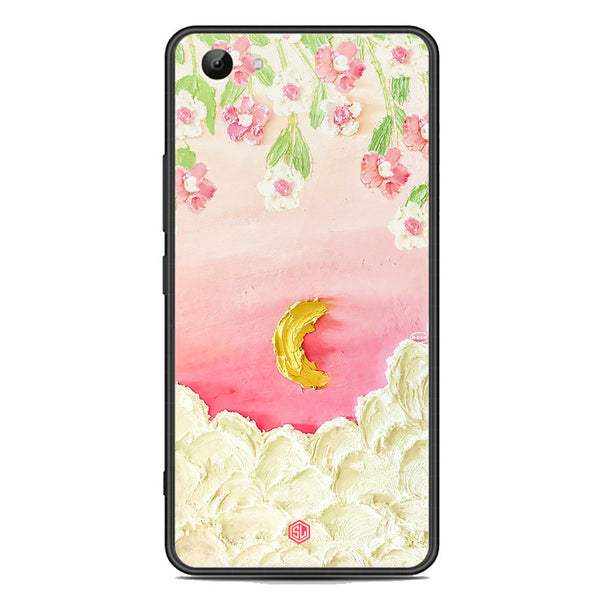Floral Series Soft Phone Case - Premium Glass Case - Design 7 - Vivo Y81