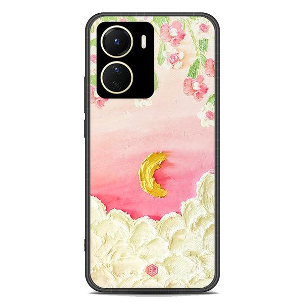 Floral Series Soft Phone Case - Premium Glass Case - Design 7 - Vivo Y56 5G