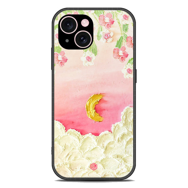 Floral Series Soft Phone Case - Premium Glass Case - Design 7 - iPhone 15 Plus
