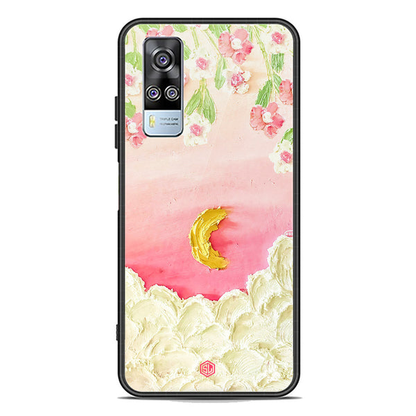 Floral Series Soft Phone Case - Premium Glass Case - Design 7 - Vivo Y51 (2020 December)