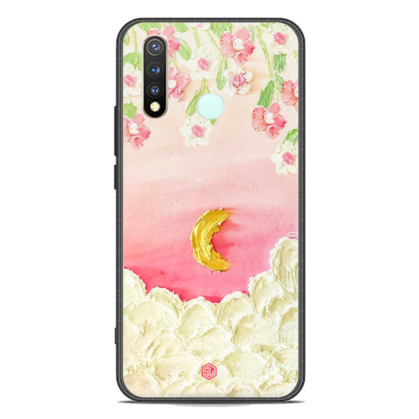Floral Series Soft Phone Case - Premium Glass Case - Design 7 - Vivo Y19