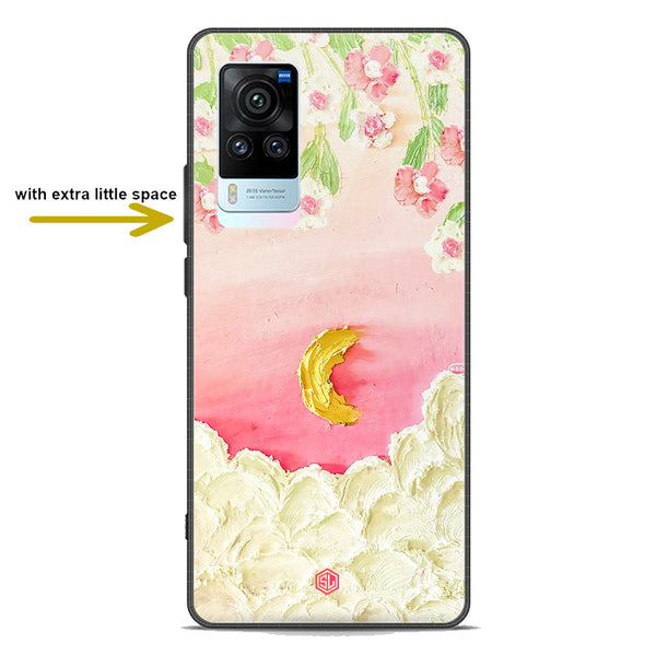 Floral Series Soft Phone Case - Premium Glass Case - Design 7 - Vivo X60