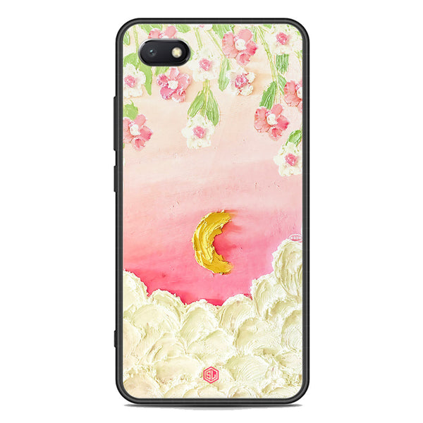Floral Series Soft Phone Case - Premium Glass Case - Design 7 - Huawei Y5 Prime 2018