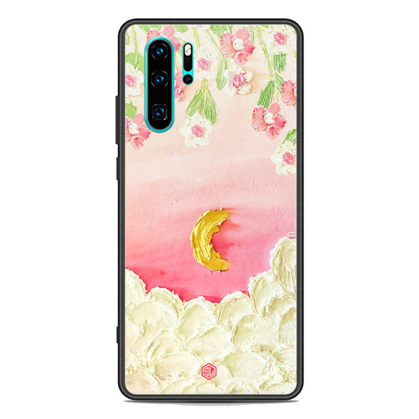 Floral Series Soft Phone Case - Premium Glass Case - Design 7 - Huawei P30 Pro