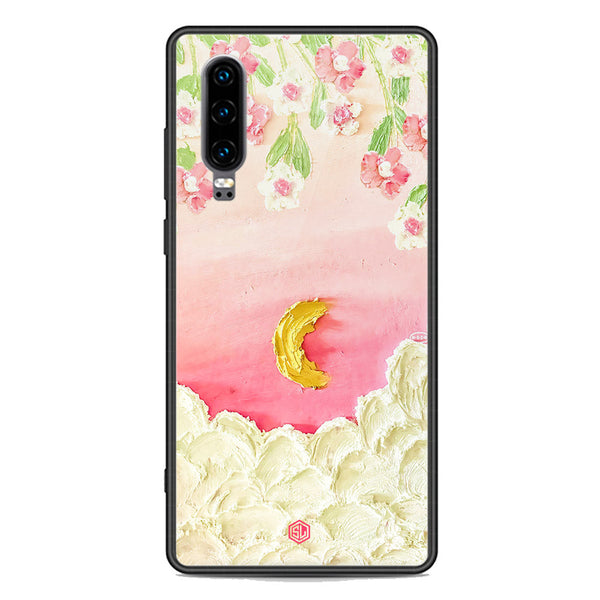 Floral Series Soft Phone Case - Premium Glass Case - Design 7 - Huawei P30