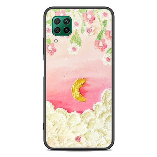 Floral Series Soft Phone Case - Premium Glass Case - Design 7 - Huawei Nova 6 SE