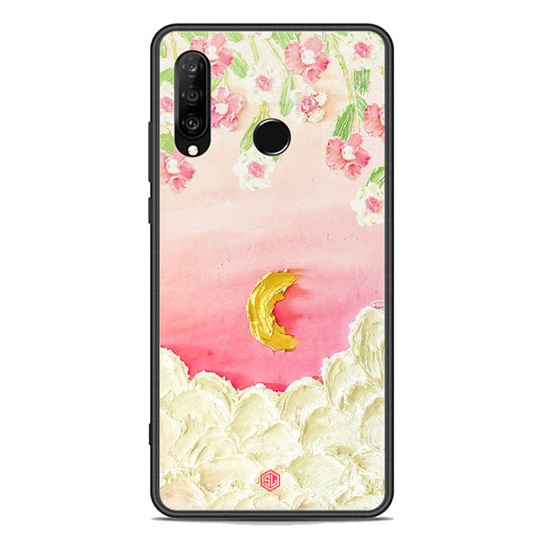 Floral Series Soft Phone Case - Premium Glass Case - Design 7 - Huawei Nova 4e