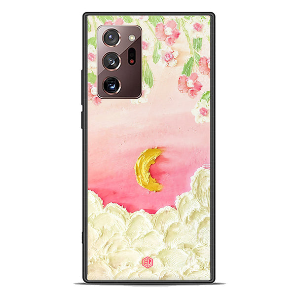 Floral Series Soft Phone Case - Premium Glass Case - Design 7 - Samsung Galaxy Note 20 Ultra