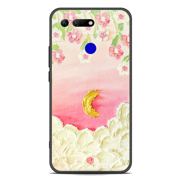 Floral Series Soft Phone Case - Premium Glass Case - Design 7 - Huawei Honor View 20