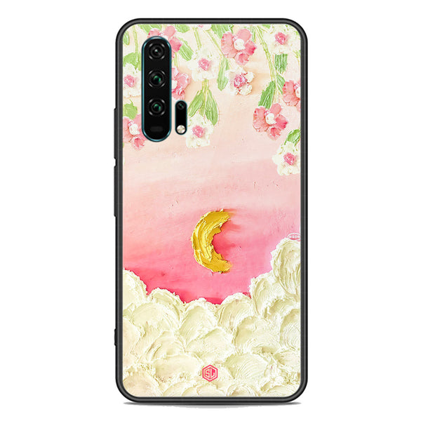 Floral Series Soft Phone Case - Premium Glass Case - Design 7 - Honor 20