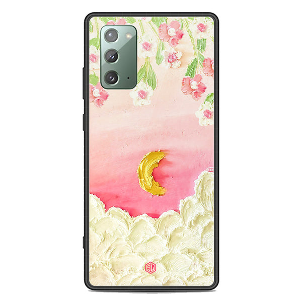 Floral Series Soft Phone Case - Premium Glass Case - Design 7 - Samsung Galaxy Note 20
