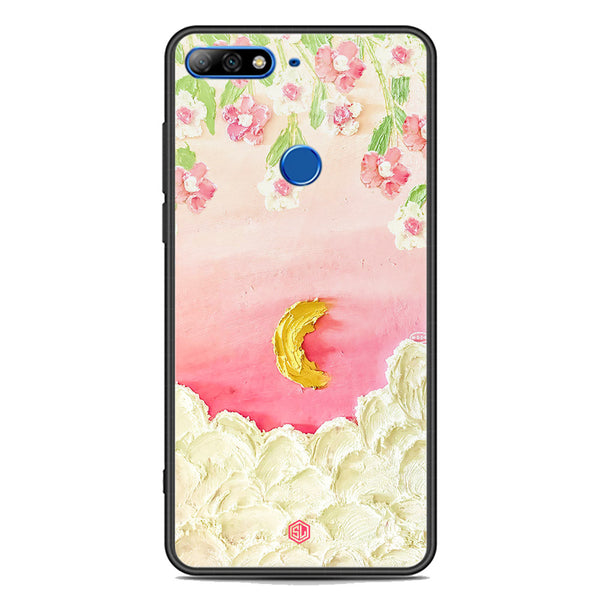 Floral Series Soft Phone Case - Premium Glass Case - Design 7 - Huawei Honor 7C