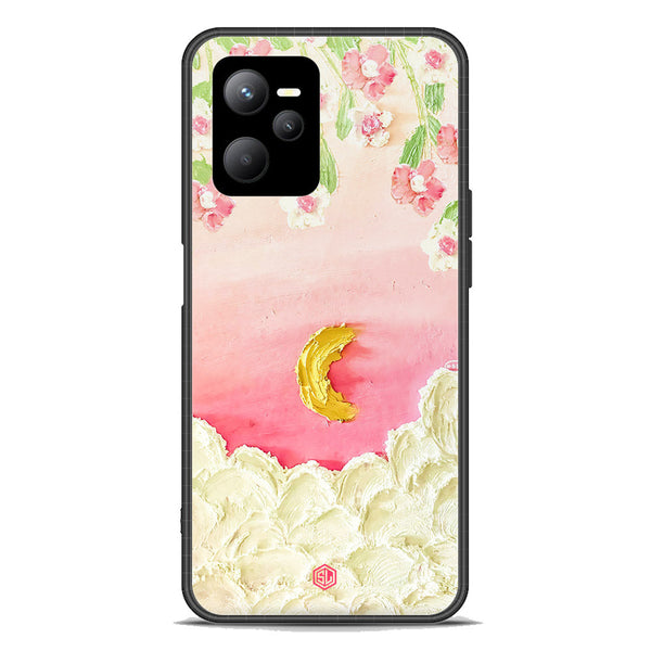 Floral Series Soft Phone Case - Premium Glass Case - Design 7 - Realme Q5