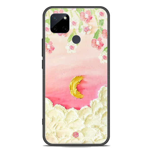 Floral Series Soft Phone Case - Premium Glass Case - Design 7 - Realme C21Y