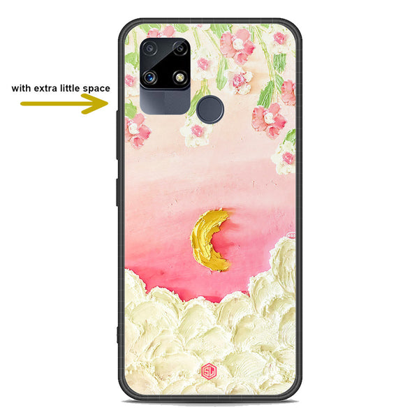 Floral Series Soft Phone Case - Premium Glass Case - Design 7 - Realme C15