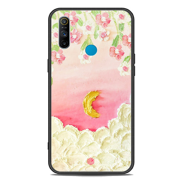 Floral Series Soft Phone Case - Premium Glass Case - Design 7 - Realme C3