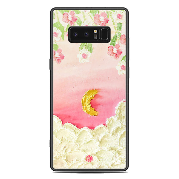 Floral Series Soft Phone Case - Premium Glass Case - Design 7 - Samsung Galaxy Note 8