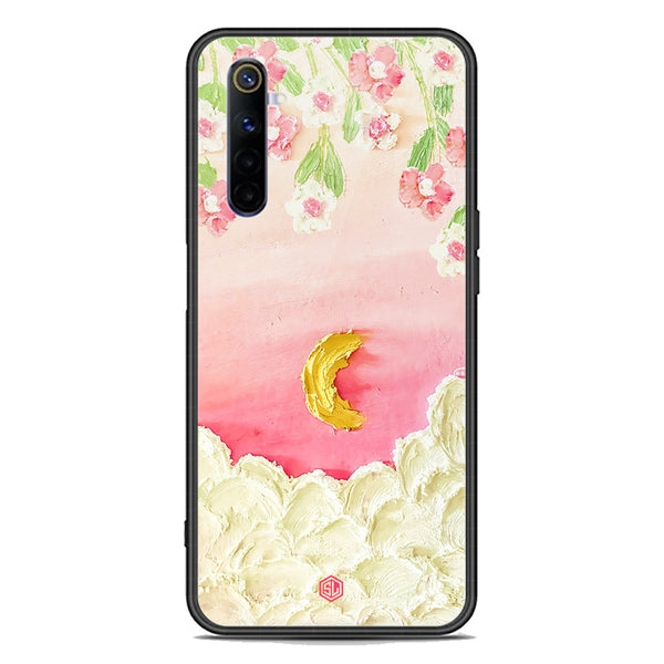 Floral Series Soft Phone Case - Premium Glass Case - Design 7 - Realme 6