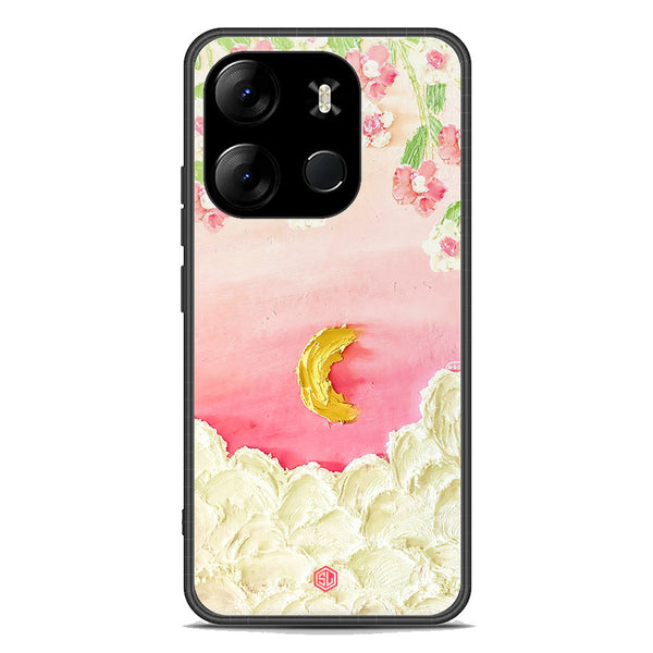 Floral Series Soft Phone Case - Premium Glass Case - Design 7 - Infinix Smart 7