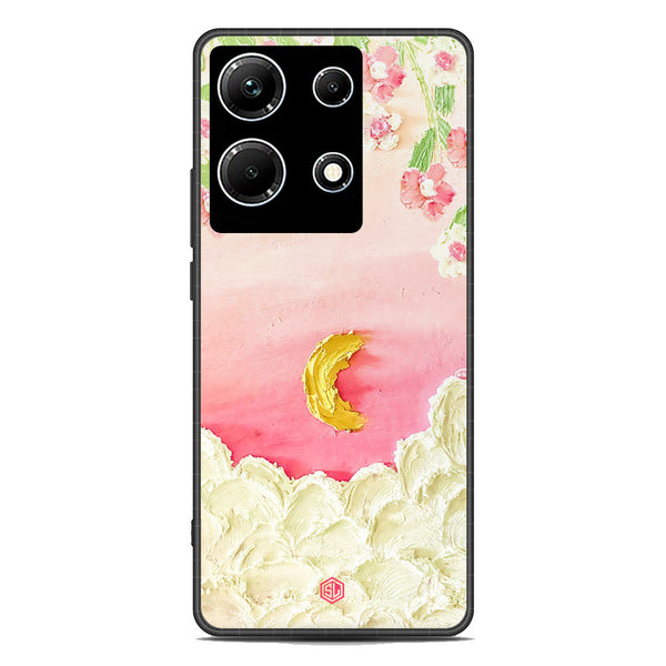 Floral Series Soft Phone Case - Premium Glass Case - Design 7 - Infinix Note 30