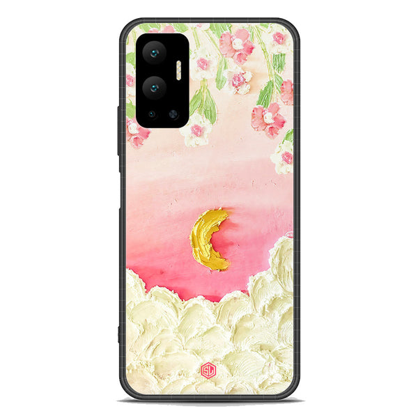 Floral Series Soft Phone Case - Premium Glass Case - Design 7 - Infinix Hot 12