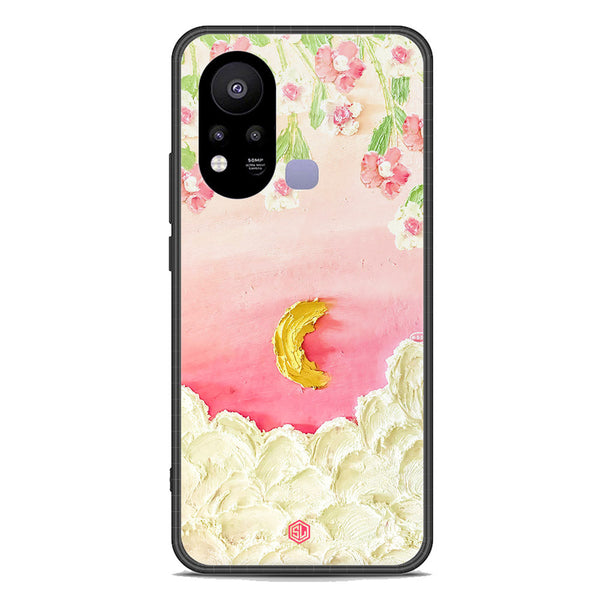Floral Series Soft Phone Case - Premium Glass Case - Design 7 - Infinix Hot 11s