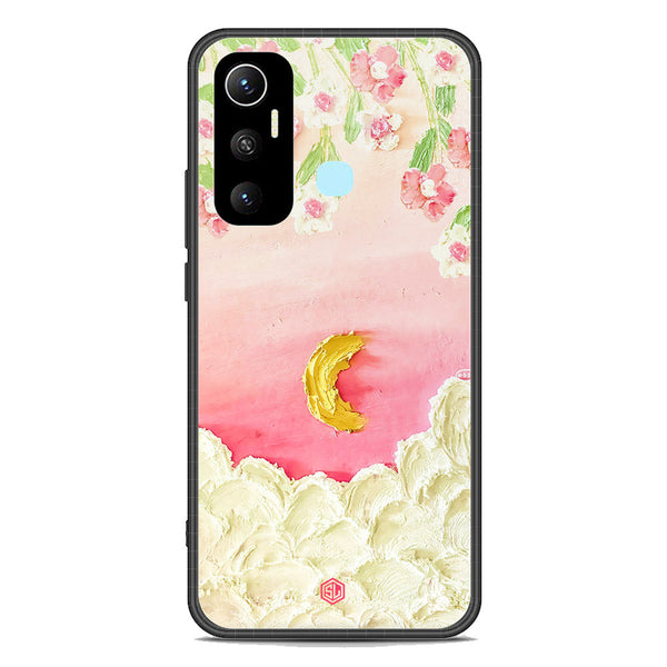 Floral Series Soft Phone Case - Premium Glass Case - Design 7 - Infinix Hot 11