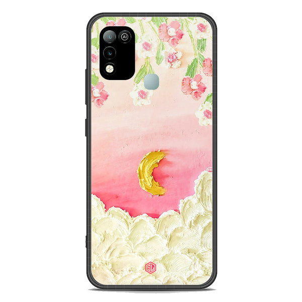 Floral Series Soft Phone Case - Premium Glass Case - Design 7 - Infinix Hot 10 Play
