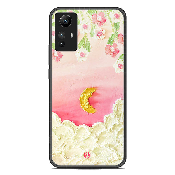 Floral Series Soft Phone Case - Premium Glass Case - Design 7 - Xiaomi Redmi Note 12S
