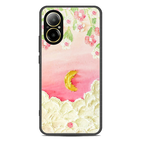 Floral Series Soft Phone Case - Premium Glass Case - Design 7 - Realme C67 4G