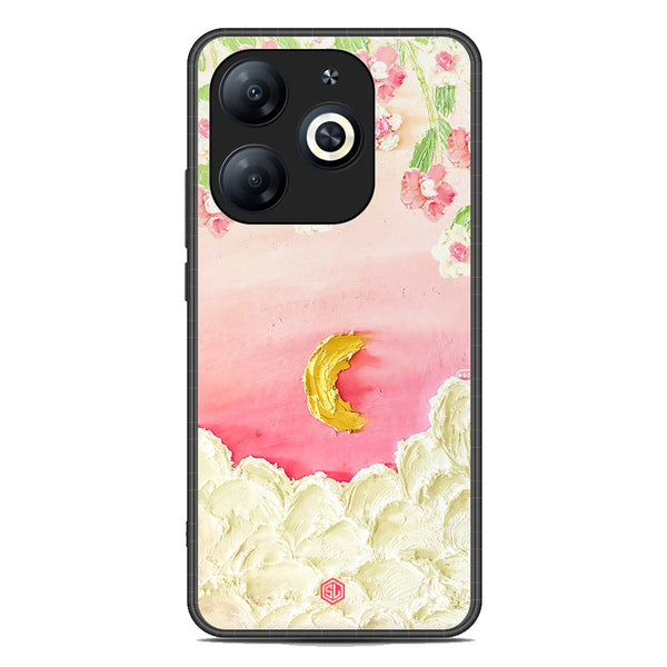 Floral Series Soft Phone Case - Premium Glass Case - Design 7 - Infinix Smart 8