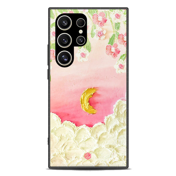 Floral Series Soft Phone Case - Premium Glass Case - Design 7 - Samsung Galaxy S24 Ultra