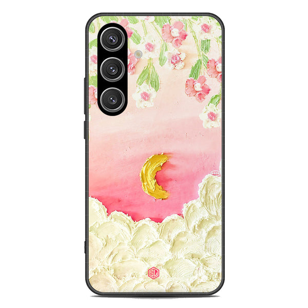Floral Series Soft Phone Case - Premium Glass Case - Design 7 - Samsung Galaxy S24 Plus