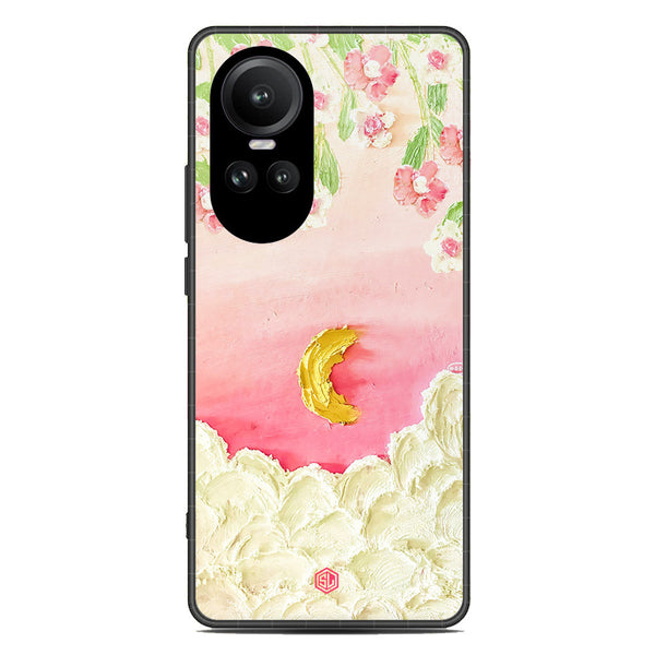 Floral Series Soft Phone Case - Premium Glass Case - Design 7 - Oppo Reno 10 Pro