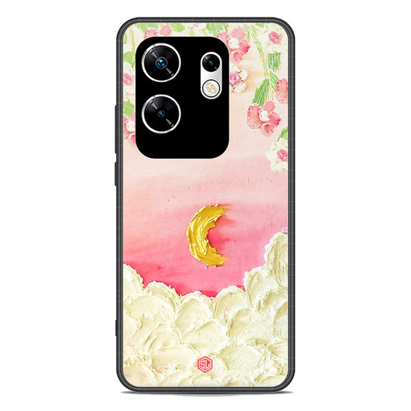 Floral Series Soft Phone Case - Premium Glass Case - Design 7 - Infinix Zero 30 4G