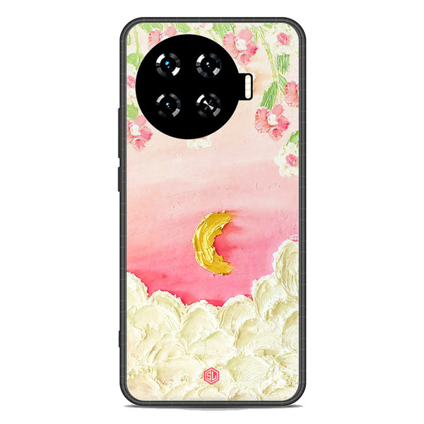 Floral Series Soft Phone Case - Premium Glass Case - Design 7 - Tecno Spark 20 Pro Plus