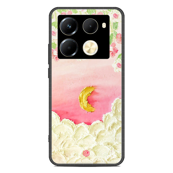 Floral Series Soft Phone Case - Premium Glass Case - Design 7 - Infinix Note 40 Pro