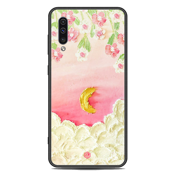 Floral Series Soft Phone Case - Premium Glass Case - Design 7 - Samsung Galaxy A50