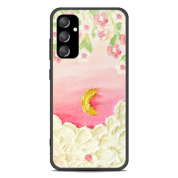 Floral Series Soft Phone Case - Premium Glass Case - Design 7 - Samsung Galaxy A34 5G