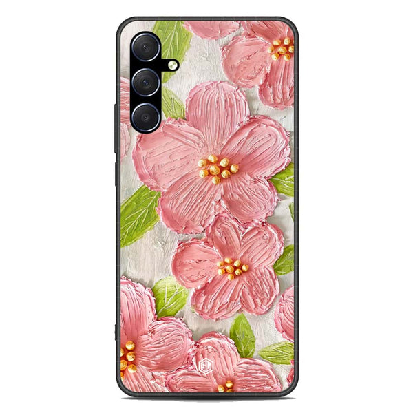 Floral Series Soft Phone Case - Premium Glass Case - Design 9 - Samsung Galaxy M53