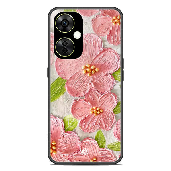 Floral Series Soft Phone Case - Premium Glass Case - Design 9 - OnePlus Nord CE 3 Lite