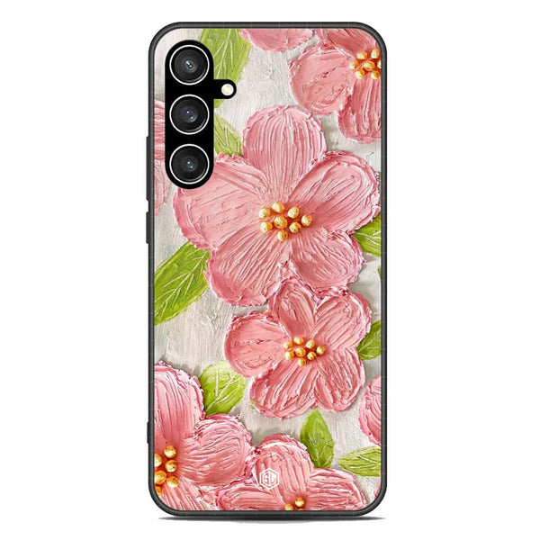Floral Series Soft Phone Case - Premium Glass Case - Design 9 - Samsung Galaxy S23 FE
