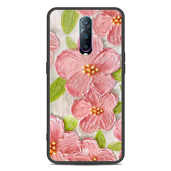 Floral Series Soft Phone Case - Premium Glass Case - Design 9 - Oppo R17 Pro