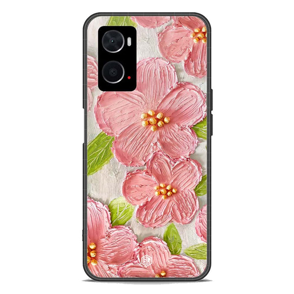 Floral Series Soft Phone Case - Premium Glass Case - Design 9 - Oppo K10 5G